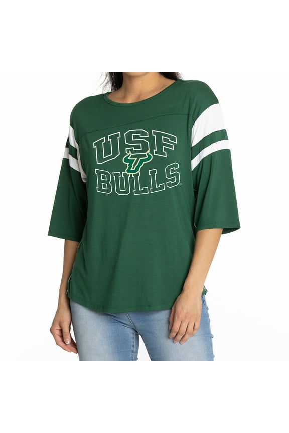 Women's Green South Florida Bulls Abigail Jersey T-Shirt