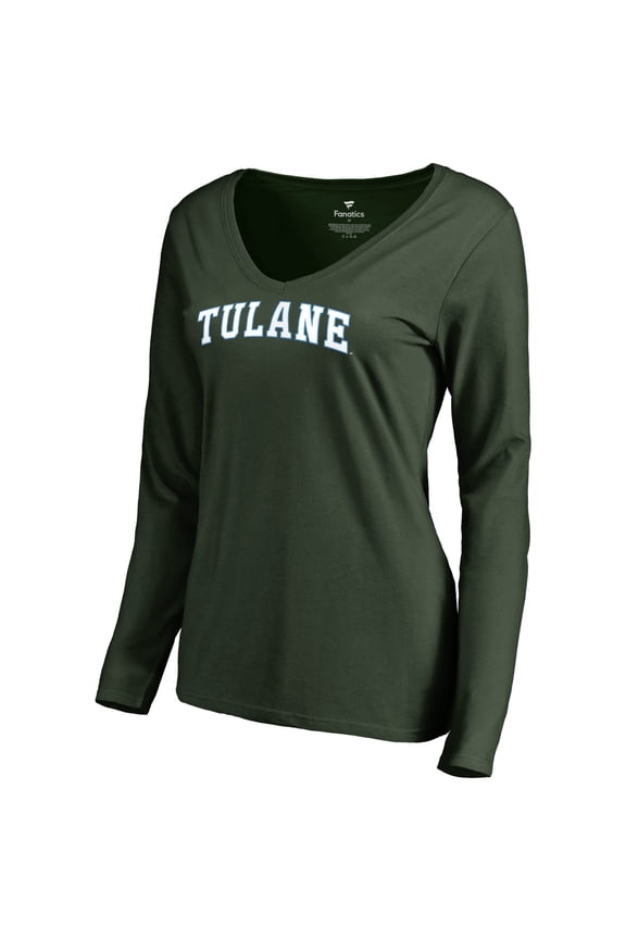 Women's Green Tulane Green Wave Everyday Long Sleeve T-Shirt