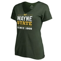 Women's Green Wayne State Warriors Random Logo One V-Neck T-Shirt