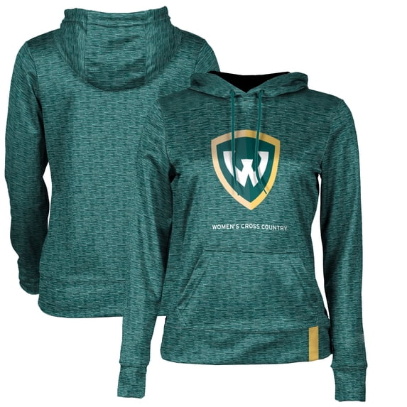 Women's Green Wayne State Warriors Women's Cross Country Pullover Hoodie