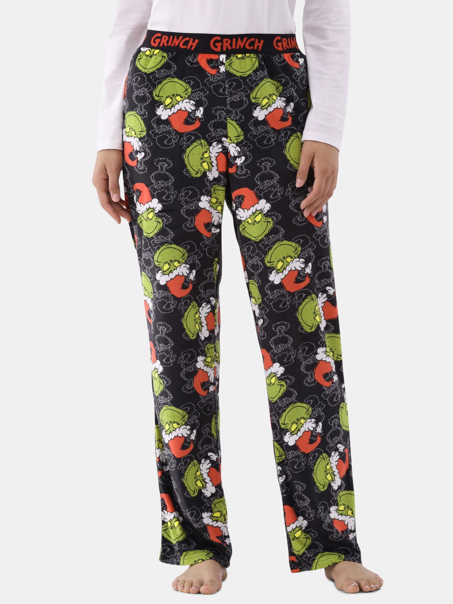 Dr. Seuss Women s Grinch Velour Sleep Pants Sizes XS 3X Walmart