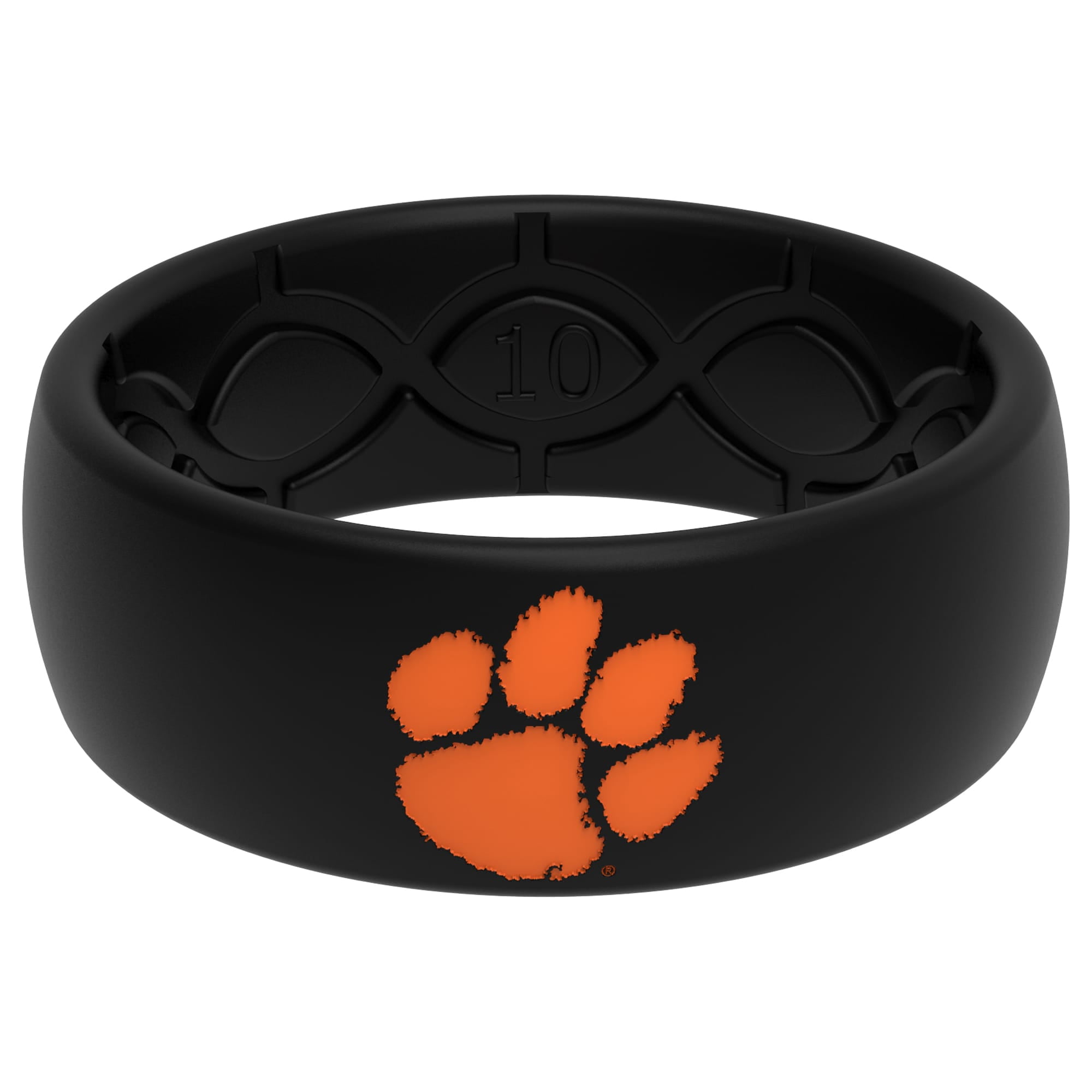 Engraved Ring Groove Ring Clemson Women's Groove Life Black