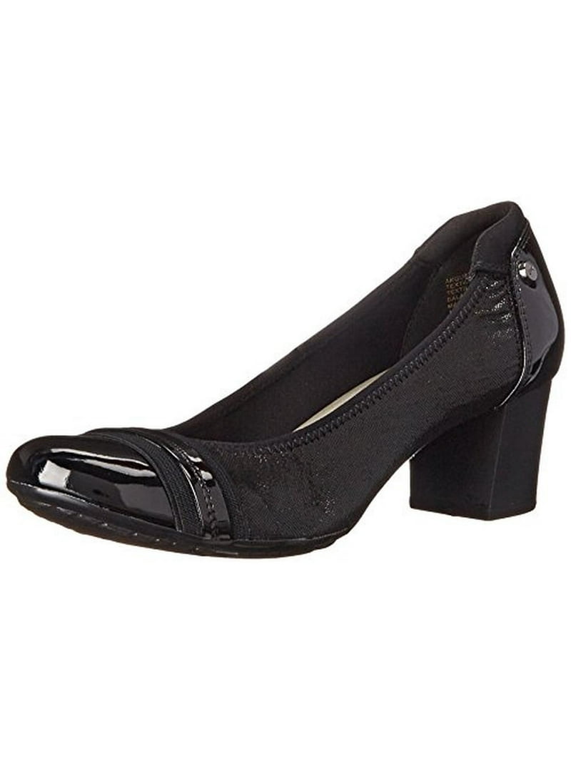 Anne Klein Womens Guardian Patent Toe Cap Pumps - Walmart.com