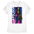 thumbnail image 1 of Women's Guardians of the Galaxy Vol. 3 Gamora Poster Graphic Tee White Medium, 1 of 4