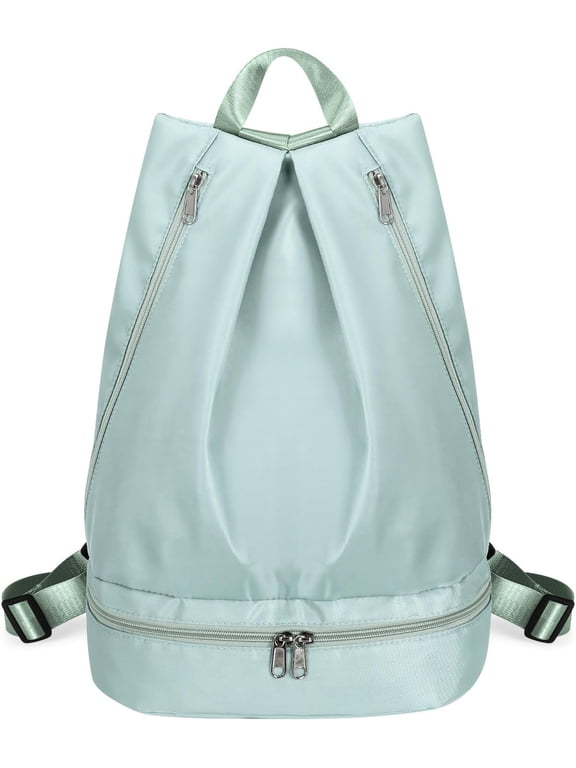 Women's Gym Backpack Waterproof Swimming Backpack with Shoe Compartment & Wet Pocket, Sports Travel Backpack