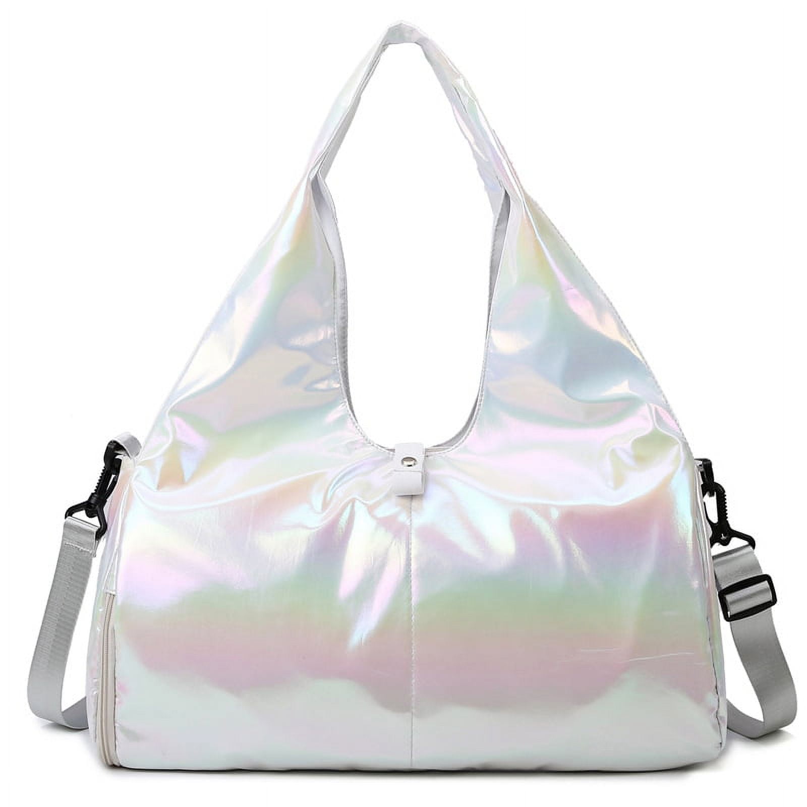 Women's Gym Bag, Kids Duffel Bag with Shoe Compartment, Waterproof Sports Tote - Great for Yoga, Exercise and Travel