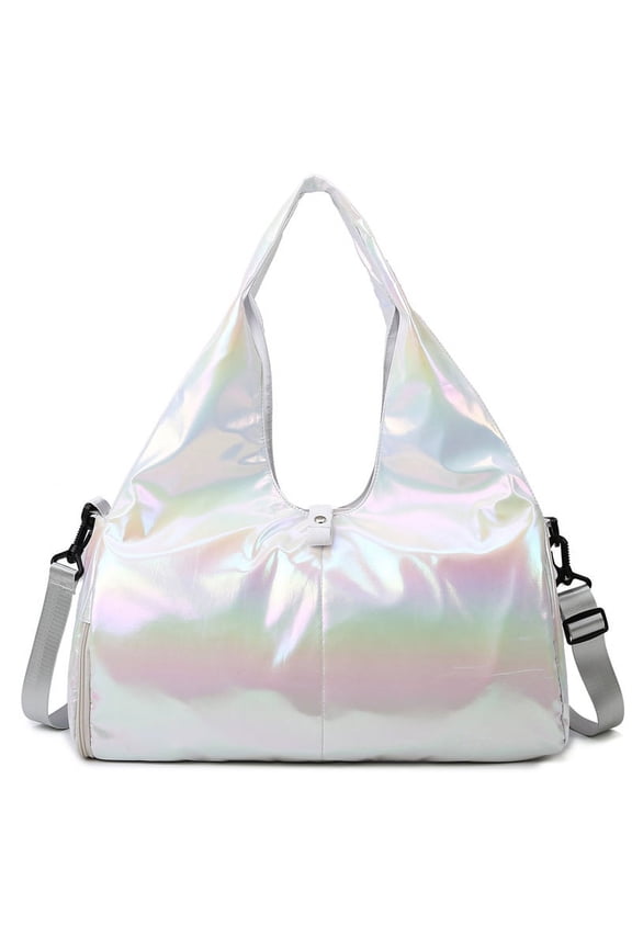 Women's Gym Bag, Kids Duffel Bag with Shoe Compartment, Waterproof Sports Tote - Great for Yoga, Exercise and Travel