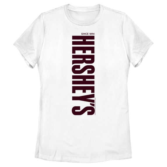 Women's HERSHEY'S Vertical Logo Graphic Tee White Medium