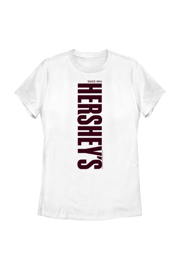 Women's HERSHEY'S Vertical Logo  Graphic Tee White X Large