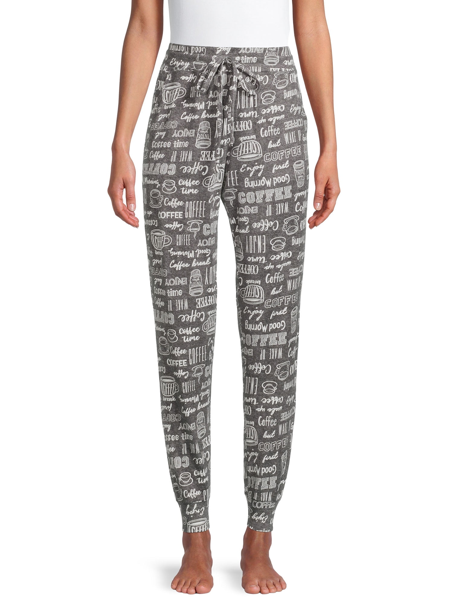 Women's Hacci Knit Pajama Jogger Pants, Sizes S to 3X - Walmart.com