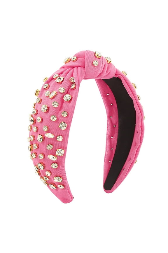 Women's Hair Clips Girls Fashion Headbands For Headbands Vintage Headband Wide Top Knot Rhinestone Hoops For Casual Wedding Guest Gifts