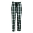 thumbnail image 1 of Boxercraft BW6620 Women's Haley Flannel Pant-Green/White Pl-S, 1 of 4