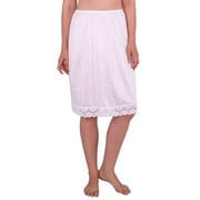 Women's Half Slip with Lace Details, Anti- Static