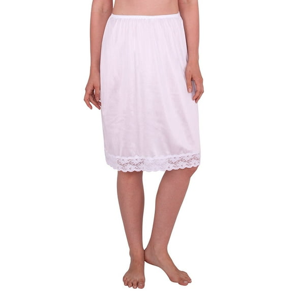 Women's Half Slip with Lace Details, Anti- Static