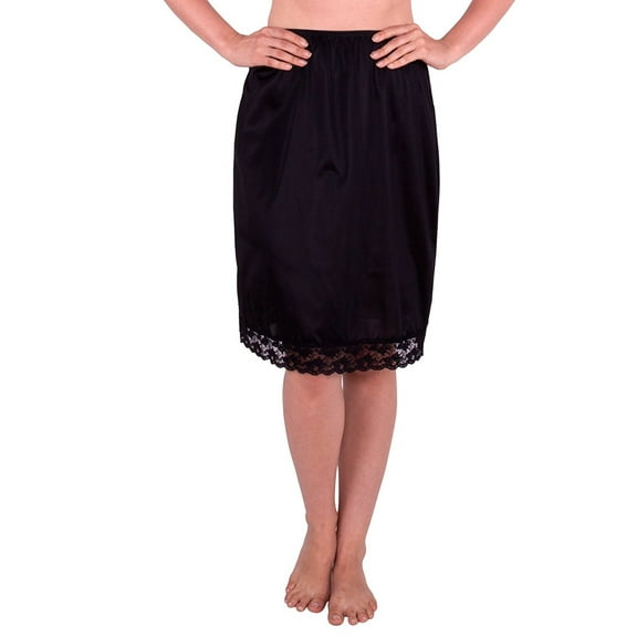 Women's Half Slip with Lace Details, Anti- Static
