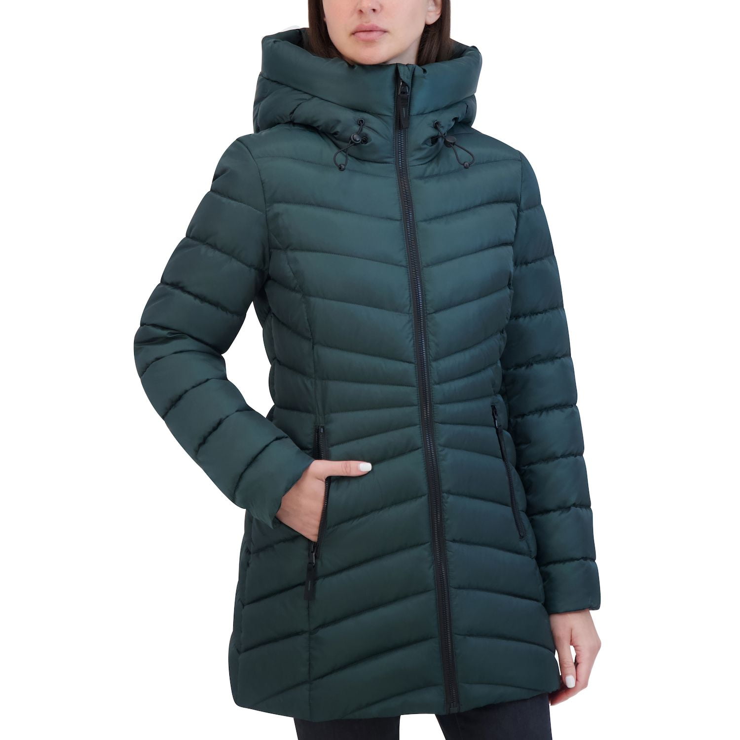 Women's Halitech Midweight Faux-Fur Trim Midweight Puffer Jacket Color:  Black Size: XX LARGE - Walmart.com