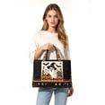 thumbnail image 1 of Women's Halloween Bag,Reusable Handbag for Shopping, Outdoors, Cruises, Vacations, Travel Tote Bags,3D Quilted, Spacious, Spooky Design, 1 of 8