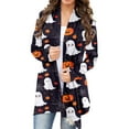 thumbnail image 1 of Women's Halloween Cardigan Sweater Fall Long Sleeve Open Front Casual Loose Fit Comfortable Tops for Women, 1 of 4