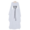 thumbnail image 1 of Women's Halloween Costume Dress, Long Sleeve Crew Neck Dress with Waist Belt, Asymmetrical Hem Casual Party Outfit for Halloween Cosplay and Themed Events, 1 of 5