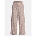 thumbnail image 1 of Women's Halloween Fall Hacci Knit Sleep Pants, Mid Rise Lounge Pants with Drawstring Elastic Waist and Pockets, Soft Casual Pajama Trousers with Seasonal Print, Sizes XS-3X, 1 of 6