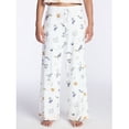 thumbnail image 1 of Women's Halloween Fall Hacci Knit Sleep Pants, Mid Rise Lounge Pants with Drawstring Elastic Waist and Pockets, Soft Casual Pajama Trousers with Seasonal Print, Sizes XS-3X, 1 of 5