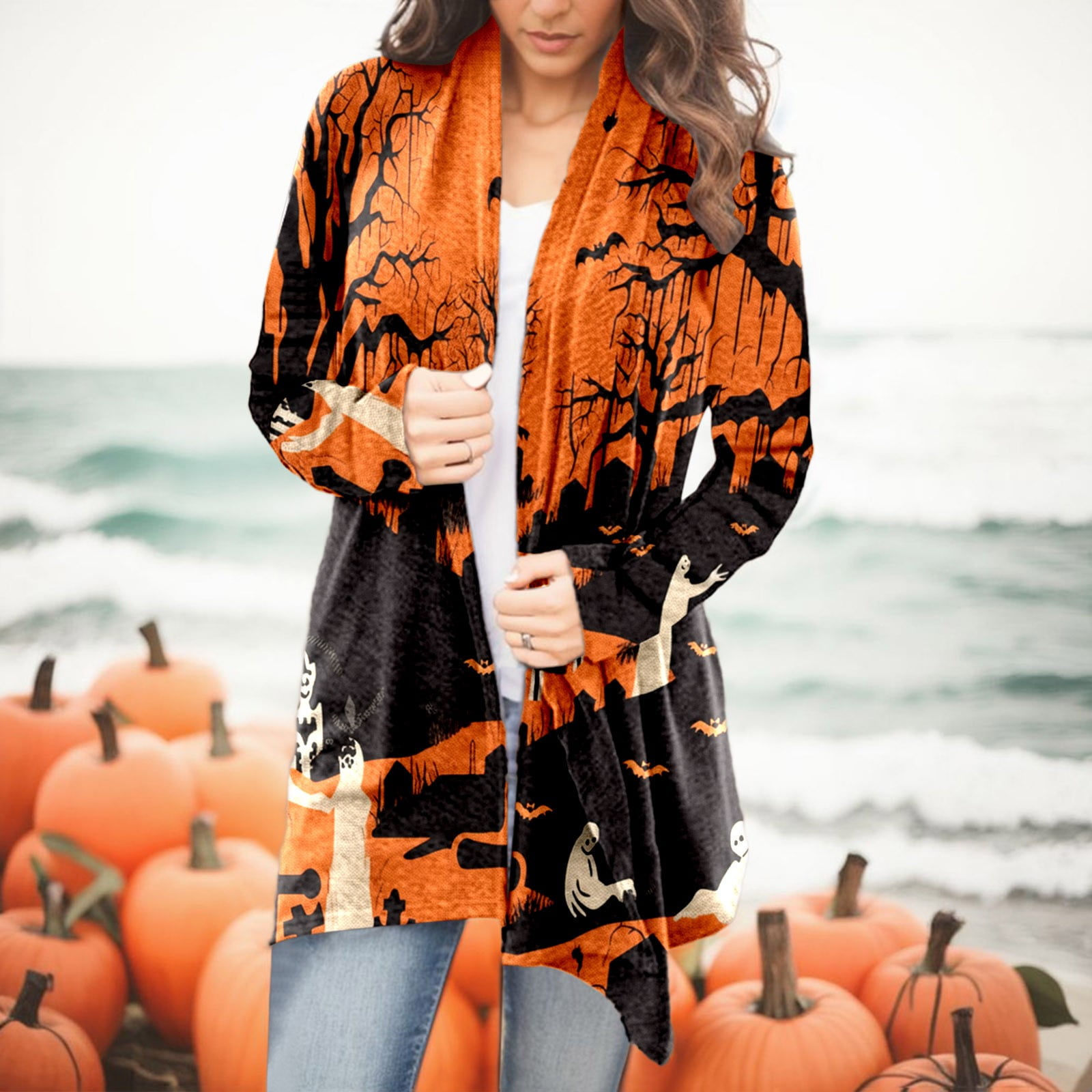 Loose jacket orange new arrivals