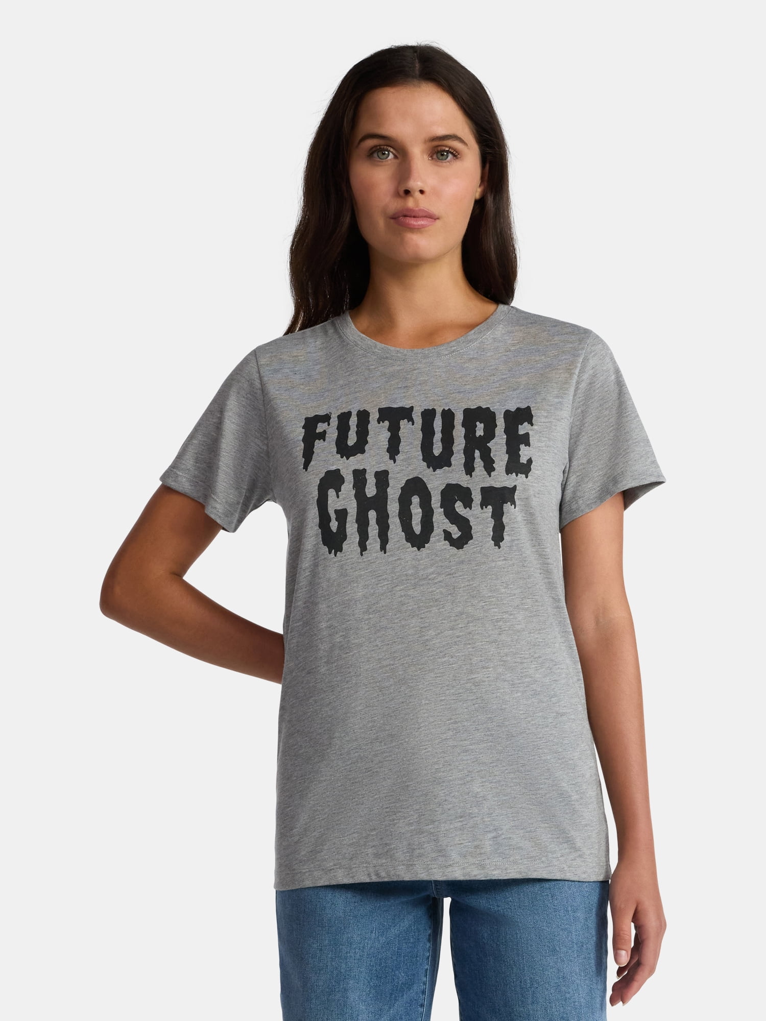 Halloween Women's Future Ghost Graphic Tee from Way to Celebrate, Sizes S-XXXL