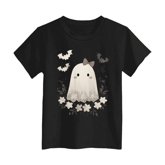 Women’s Halloween Ghost T-Shirt – Cute & Fun Spooky Graphic Tee for Costume Parties and Holiday Celebrations
