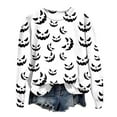 thumbnail image 1 of Women's Halloween Graphic Button-Down Shirt - Skeleton Pumpkin Print Long Sleeve Hawaiian Shirt (S-XXL), 1 of 6