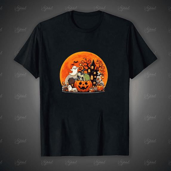 Women's Halloween Graphic Unisex T-Shirt, for men & women, up to size 5XL