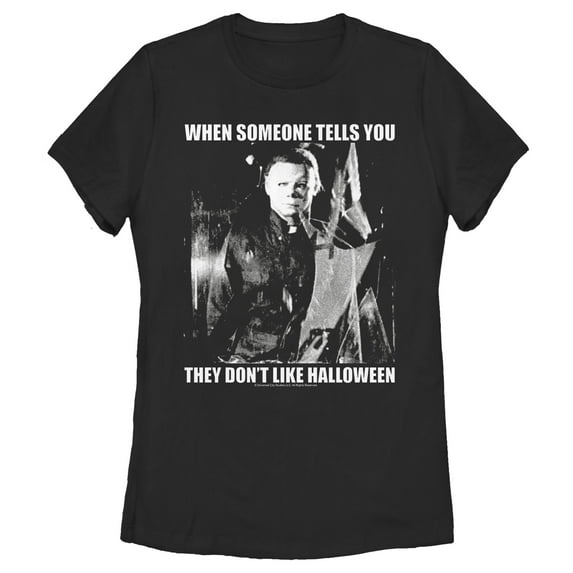 Women's Halloween II Michael Myers Love It or Else Graphic Tee Black 2X Large