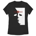 thumbnail image 1 of Women's Halloween II Michael Myers Mask Poster  Graphic Tee Black 2X Large, 1 of 3