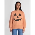 thumbnail image 1 of Women's Halloween Jack O Jewels Graphic Fleece from Way to Celebrate, Sizes S-4X, 1 of 5
