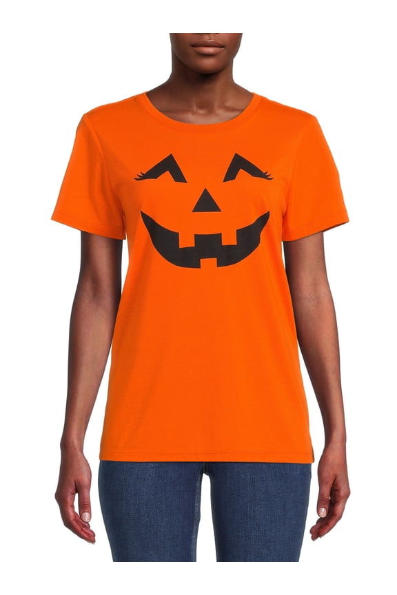 Women’s Halloween Jack-O-Lantern Tee
