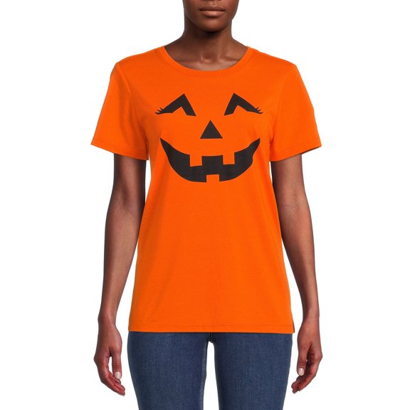 Women’s Halloween Jack-O-Lantern Tee