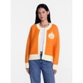 thumbnail image 1 of Women's Halloween Jack O Lantern Cardigan Sweater from Way to Celebrate, Sizes S-4X, 1 of 6