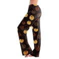 thumbnail image 1 of Women's Halloween Pjs Pants - Halloween Pajama Pants, Cute Wide Leg Pants for Women, Halloween Pajama Sets, Cozy Cotton Pants for Women, Relaxed Fit Pj Pants Light, 1 of 5