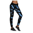 thumbnail image 1 of Women's Halloween Print Leggings Casual Stretchy Full Length Base Pants Soft Comfortable Yoga Workout Tights, 1 of 1
