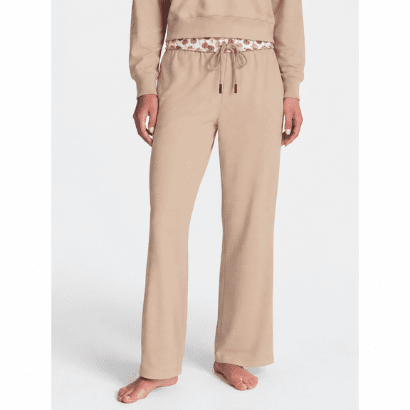 Women’s Halloween Printed Foldover Waistband French Terry Lounge Pants, 29" Inseam, Sizes XS–3X