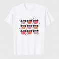 thumbnail image 1 of Women's Halloween Pumpkin Checkered Graphic T-Shirt, Cute Fall Short Sleeve Shirt, 1 of 8