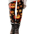 Women's Halloween Pumpkin Print Leggings Soft Stretchy High Waist