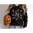 thumbnail image 1 of Women's Halloween Skeleton Sweatshirt, Dancing Skeleton, 1 of 6