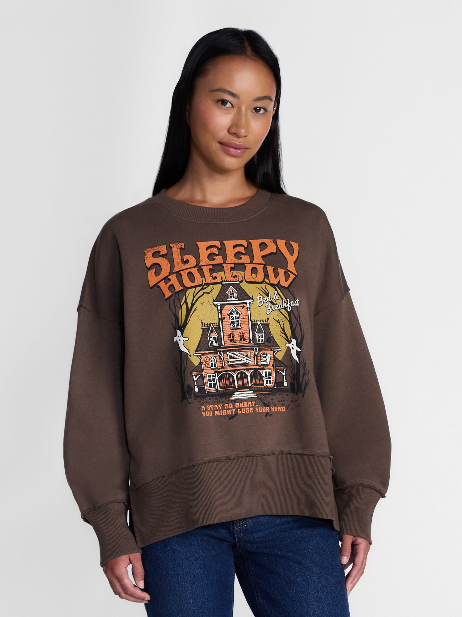 Women's Halloween Sleepy Hollow Graphic Fleece from Way to Celebrate, Sizes S-4X