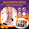 thumbnail image 1 of Women's Halloween Socks, Print Crew Socks, Breathable Soft Halloween Socks, Funny Spooky Novelty Socks, Halloween Gift for Women | TruHer, Free Size, 1 of 6