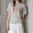 thumbnail image 1 of Women’s Halloween Spooky Letter Tee Pumpkin Bat Graphic Shirt S-4XL, 1 of 5
