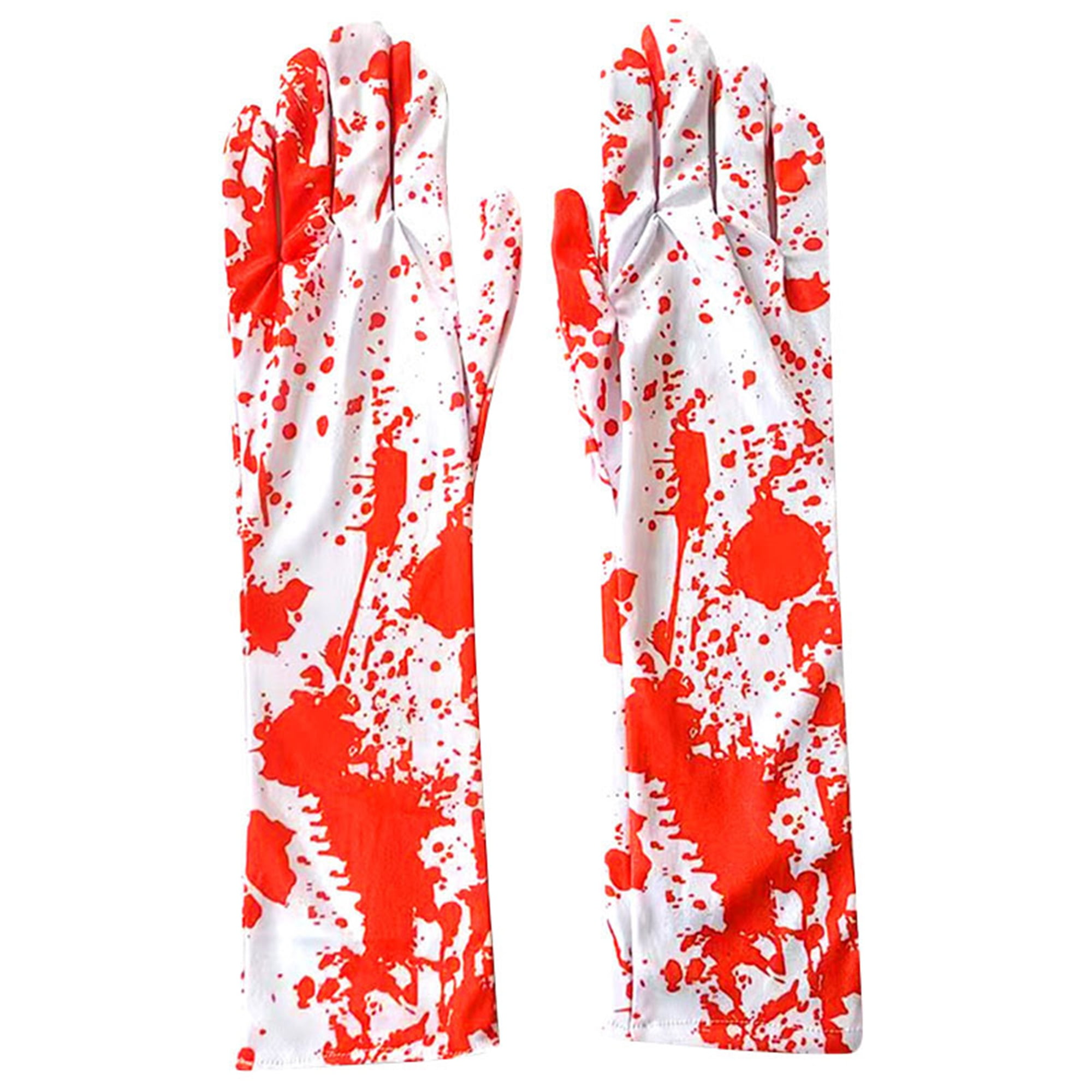 Women's Halloween Stockings and Gloves Bloody Thigh High Socks Gloves