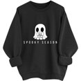 thumbnail image 1 of Women's Halloween Sweatshirt Funny Cute Ghost Graphic Print Pullover Long Sleeve, 1 of 7