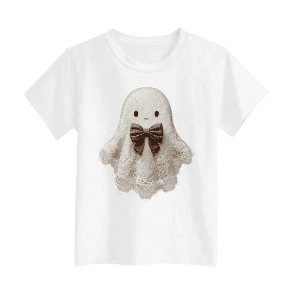 Women’s Halloween White Ghost Shirts – Fun Spooky Graphic, Casual Fashion Party T-Shirt