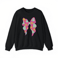 thumbnail image 1 of Women's Halloween purple bow pumpkin ghost pattern, round-neck long-sleeved cotton comfortable black S-3XL, 1 of 6