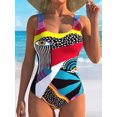 thumbnail image 1 of Women's Halter Athletic Tank Top, Tropical Palm Tree Print Side Drawstring Sleeveless Slimming Quick Dry Workout Vest, Stretch UV Protection Summer Beach Casual Fitness Top, 1 of 3